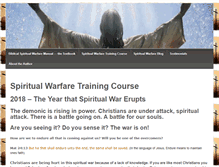 Tablet Screenshot of biblicalspiritualwarfare.org